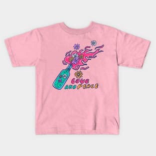 Love and peace Kids T-Shirt